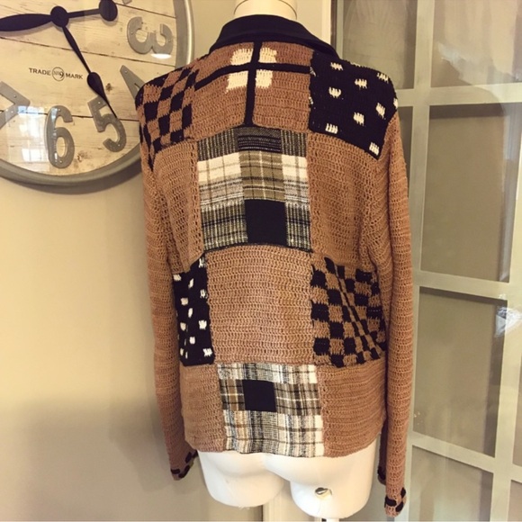 Sandy Starkman Patchwork Knit Blazer - Picture 2 of 5